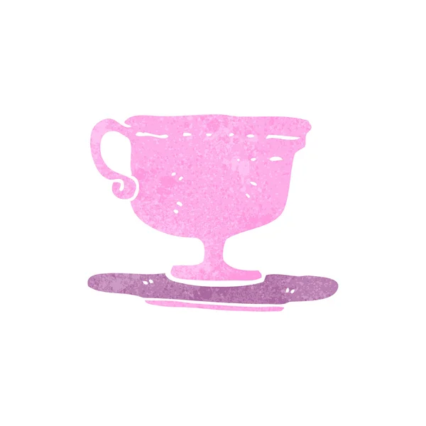 Retro kreslený šálek kávy — Stockový vektor