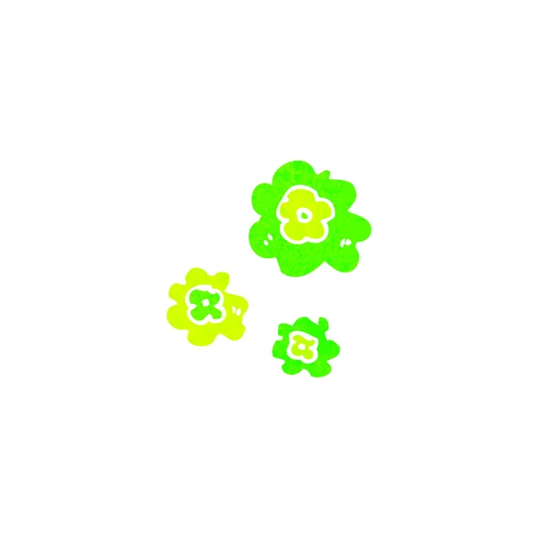 Küçük yeşil duman dekoratif unsur puffs — Stok Vektör