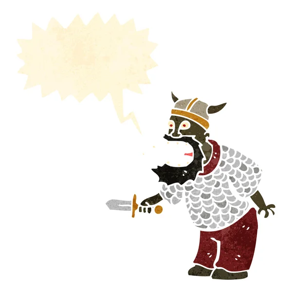 Średniowiecznego człowieka retro kreskówka krzyczeć — Wektor stockowy