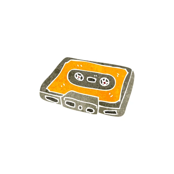 Ретро-мультяшная кассета — стоковый вектор