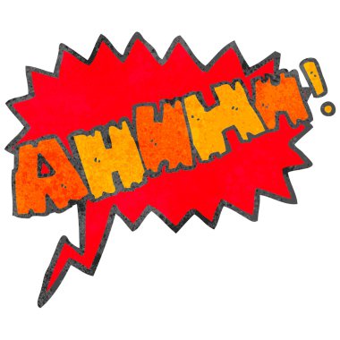 Retro karikatür çizgi roman shout