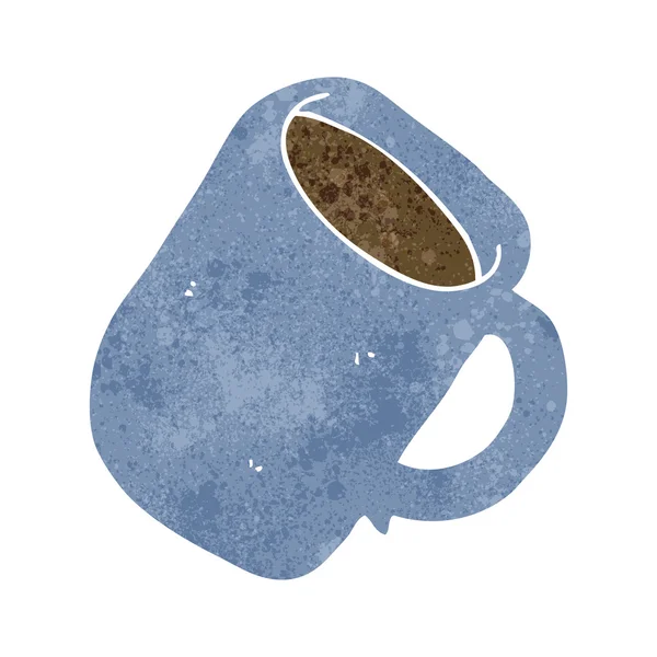 Retro filiżanka kawy kreskówki — Wektor stockowy