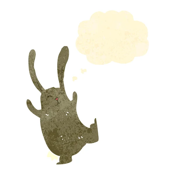 Retro karikatür tavşan — Stok Vektör
