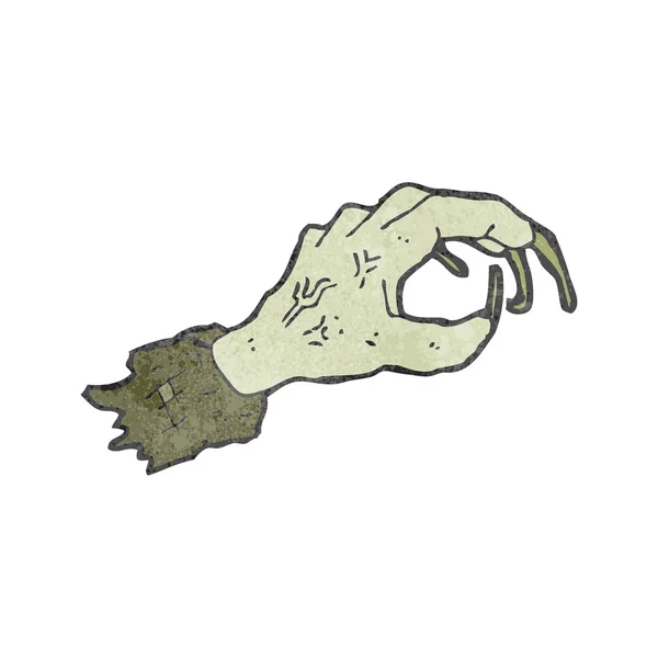 Karikatur erreicht Zombie-Hand — Stockvektor