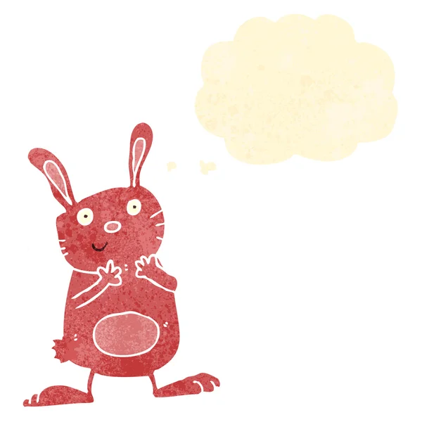 Conejo de dibujos animados retro conejo — Vector de stock