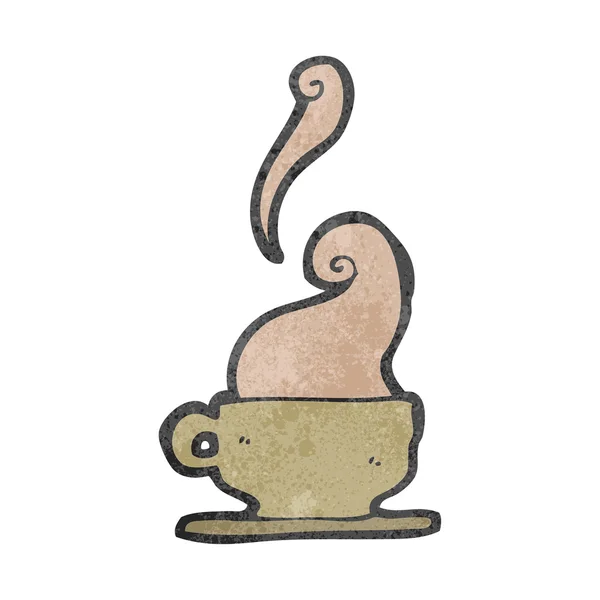 Ретро мультяшная чашка кофе — стоковый вектор
