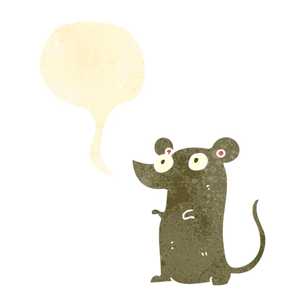 Rétro cartoni animati mouse cigolio — Vettoriale Stock