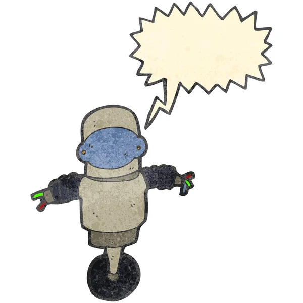 レトロな漫画ロボット サイボーグ — ストックベクタ