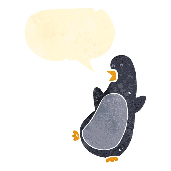 Retro cartoon penguin Royalty Free Stock Illustrations