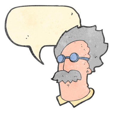 karikatür konuşan bilim adamı