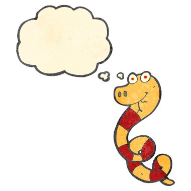 Retro karikatür yılan