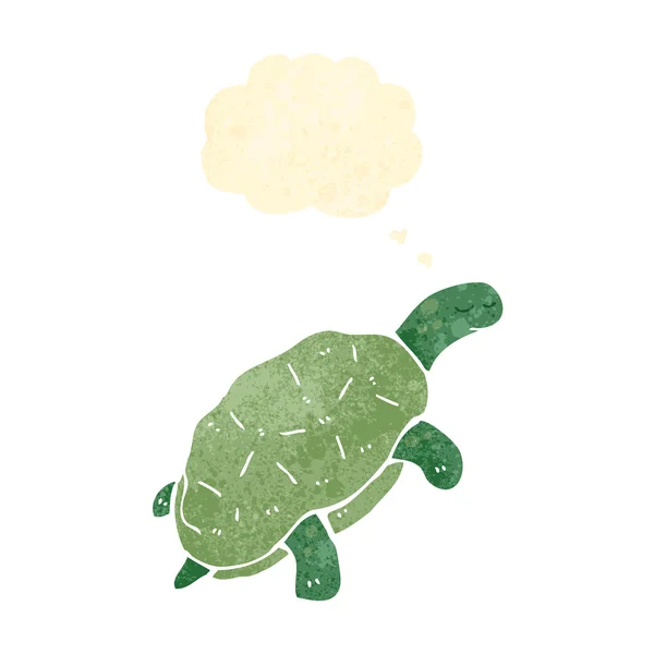 Tortue de bande dessinée rétro — Image vectorielle