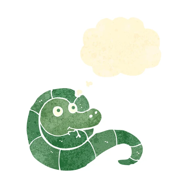 Serpiente de dibujos animados retro — Archivo Imágenes Vectoriales