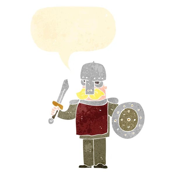Retro kreslený viking muž — Stockový vektor