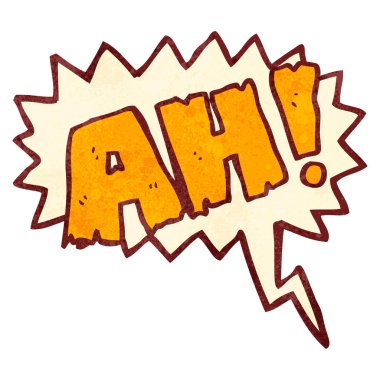 Retro karikatür çizgi roman shout