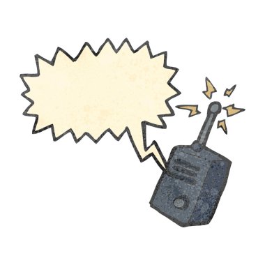 Retro karikatür radyo