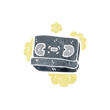 Retro çizgi film video kaset