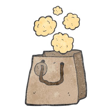 Retro karikatür kese kağıdı