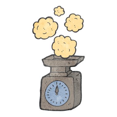 retro karikatür Terazi tartı