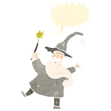 Retro çizgi film Sihirbazı