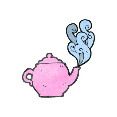 Retro karikatür çaydanlık