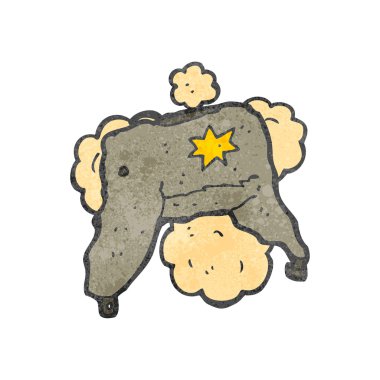 Retro karikatür kürklü şapka