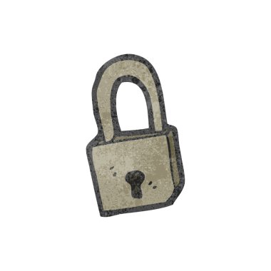 asma kilit karikatür