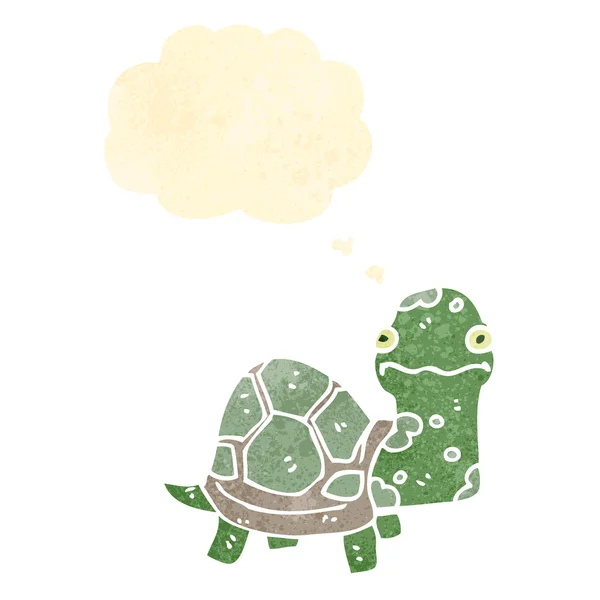 Retro karikatür kaplumbağa — Stok Vektör