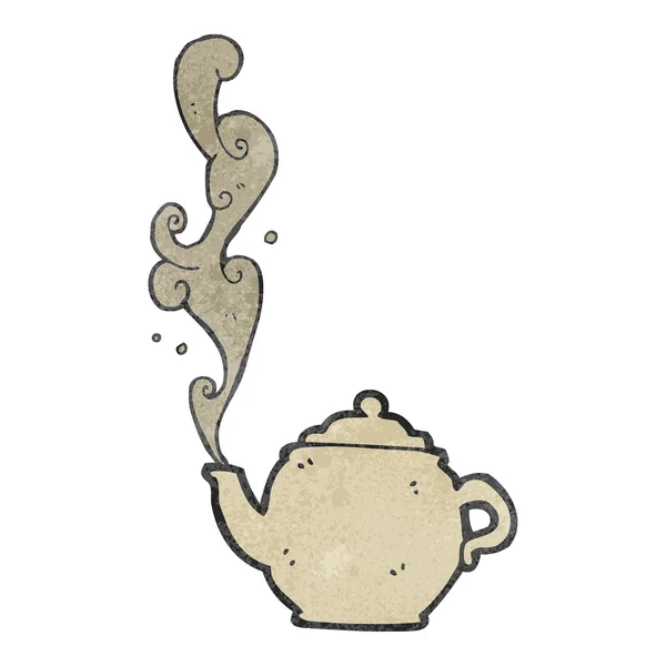 Retro karikatür çaydanlık — Stok Vektör