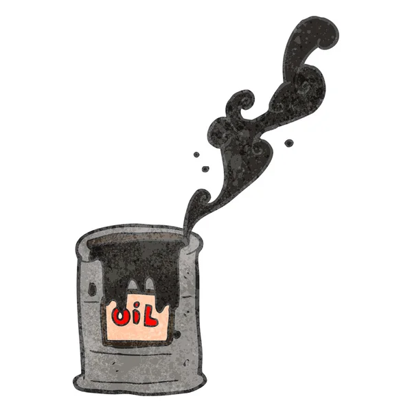 Caricature sur le pétrole brut — Image vectorielle