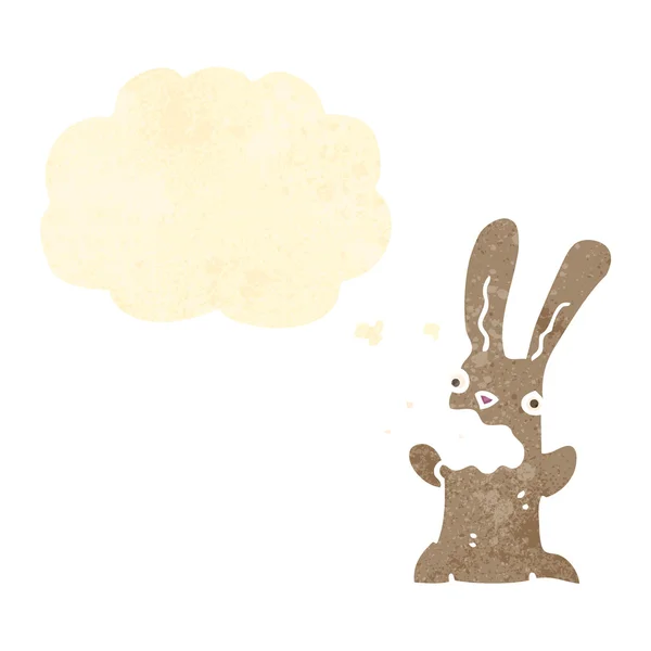 Lapin dessin animé rétro — Image vectorielle