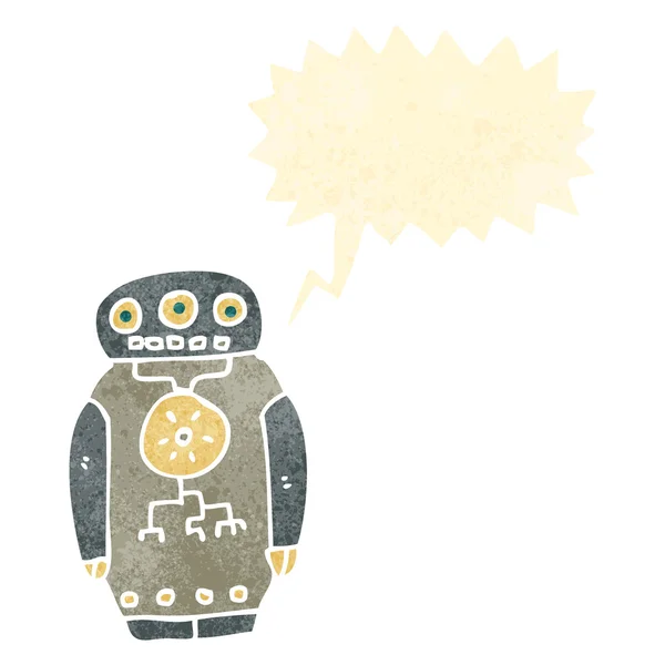 Ρομπότ ρετρό κινουμένων σχεδίων — Διανυσματικό Αρχείο