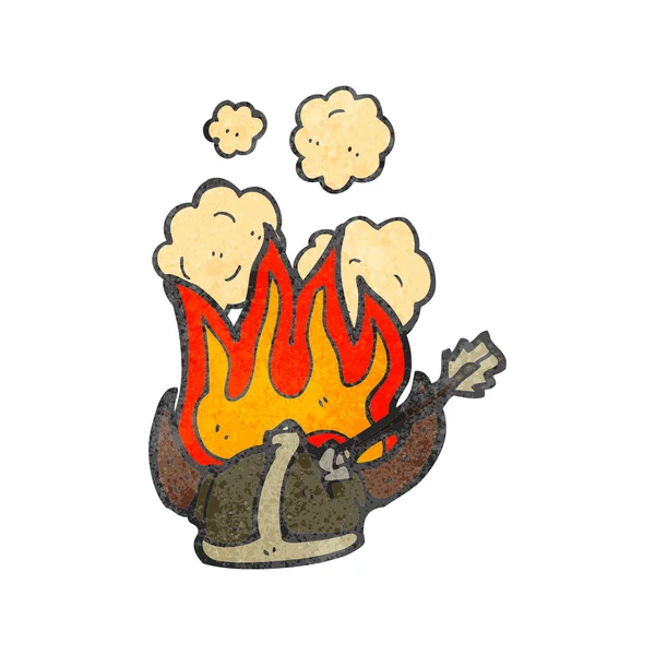 Brennender Helm — Stockvektor