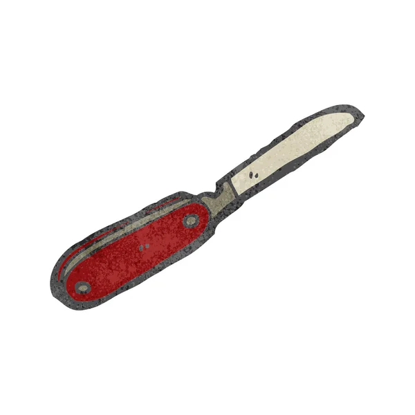 Ρετρό κινουμένων σχεδίων μαχαίρι μανδρών — Διανυσματικό Αρχείο