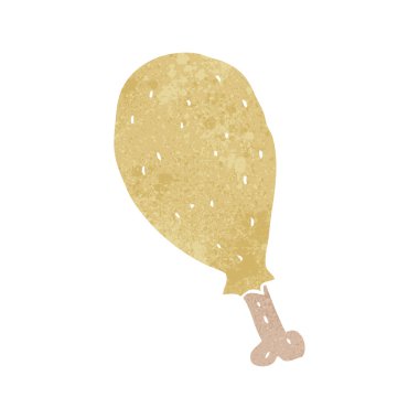 Retro karikatür tavuk budu