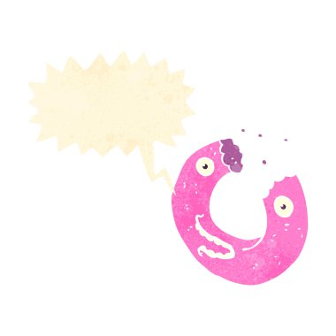 Retro karikatür poğaça