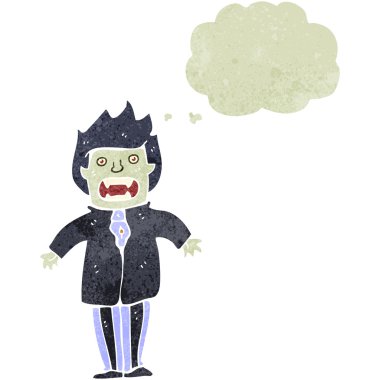 Retro karikatür vampir