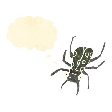 Retro karikatür dev böcek