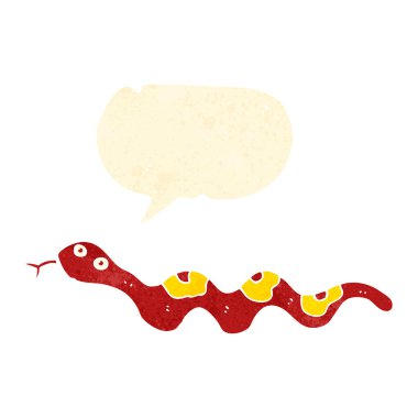 Geriye dönük çizgi film sürünen yılan