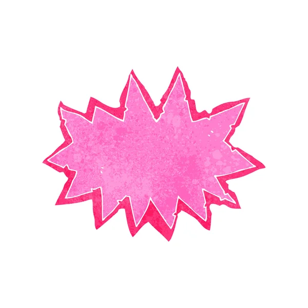 Symbole d'explosion de dessin animé rétro — Image vectorielle