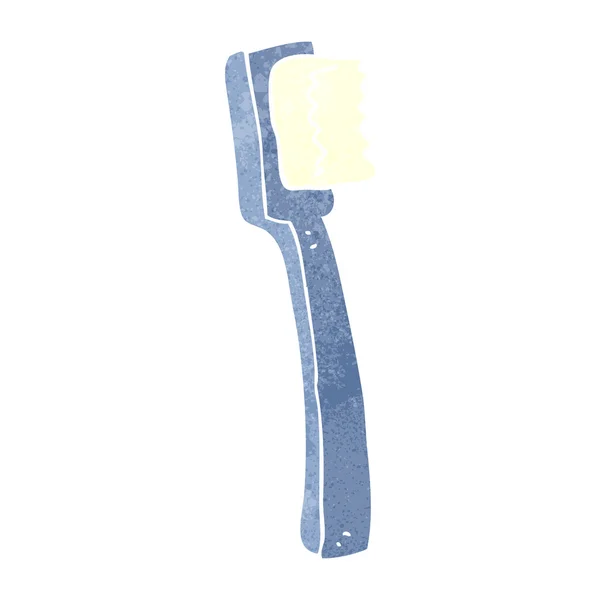 Brosse à dents dessin animé rétro — Image vectorielle