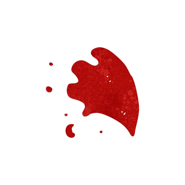 Salpicadura de sangre de dibujos animados retro — Vector de stock