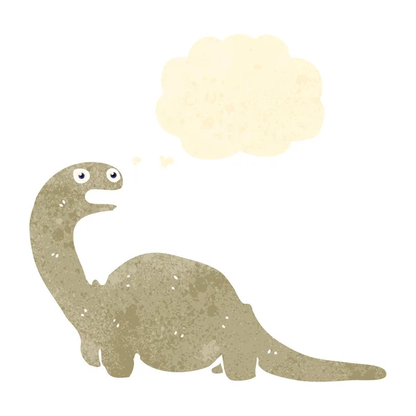 Dinosauro cartone animato retrò — Vettoriale Stock