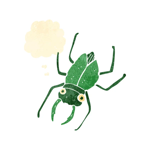 Retro karikatür dev böcek — Stok Vektör