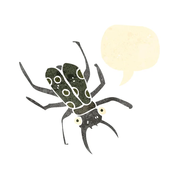 Bug dessin animé rétro — Image vectorielle