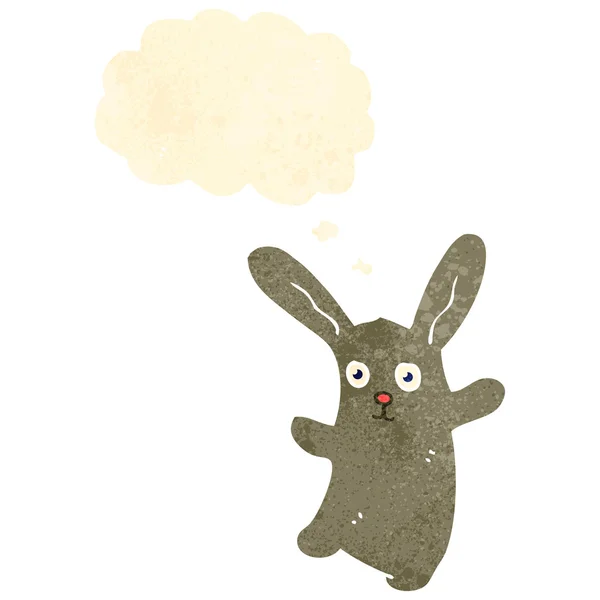 Lapin lapin dessin animé rétro — Image vectorielle