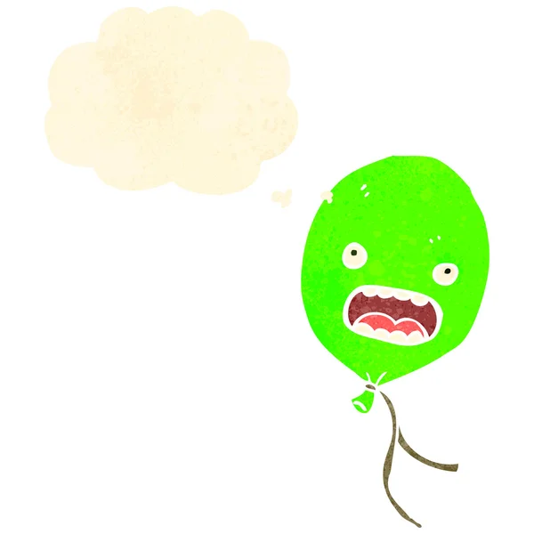 复古卡通气球的脸 — 图库矢量图片
