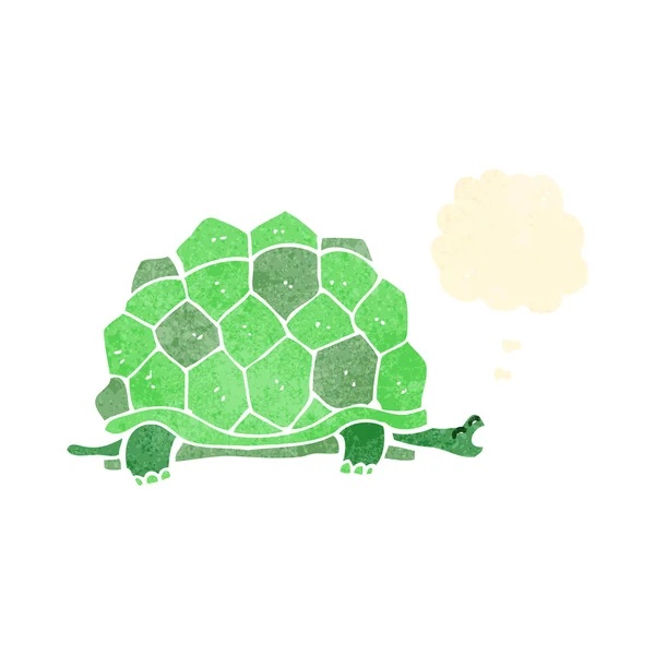 Retro tecknade jätten sköldpaddan — Stock vektor