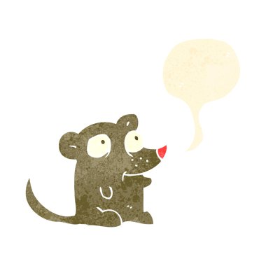 Retro karikatür gıcırdıyor fare