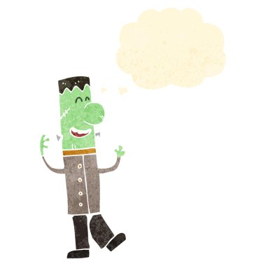 Retro karikatür undead canavar